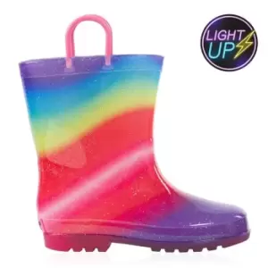 Image of Gelert Light Up Welly - Pink