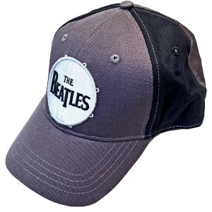 Image of The Beatles - Drum Logo Unisex Baseball Cap - Black Grey