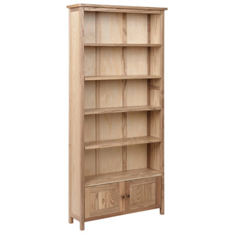 Image of Beliani Bookcase Salton Sassafras Wood 179cm Brown