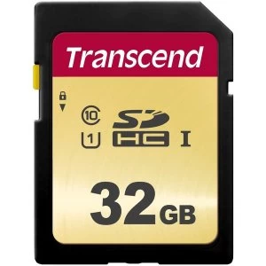 Image of Transcend 32GB, UHS-I, SDHC memory card Class 10