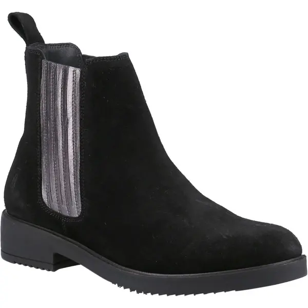 Image of Hush Puppies Womens Stella Pull On Chelsea Ankle Boots - UK 7 Black female GDE2639MBK7