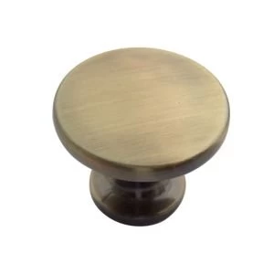 Image of BQ Brushed Gold effect Round Internal Knob Cabinet knob D37.1 mm