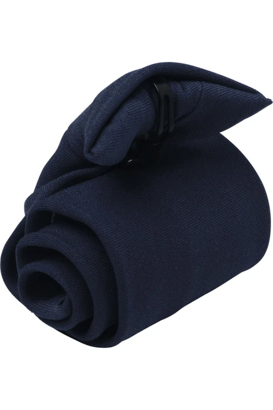 Image of Premier Premier Clip-On Tie in Navy Navy One Size Unisex 5063470683543