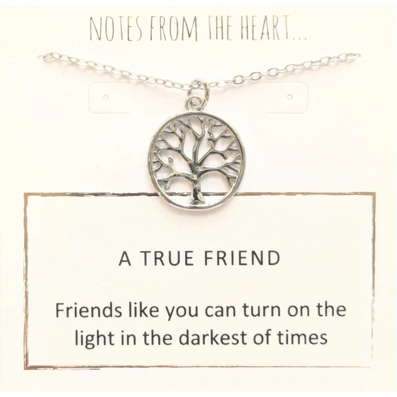 Image of Notes From The Heart NFTH A TRUE FRIEND Silver unisex one size