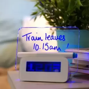 Image of Scribble Memo Alarm Clock in Red
