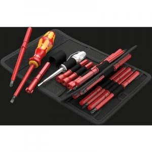 Image of Wera KK 60 i/62 i/65 i/18 VDE Interchangeable bits set 18 Piece Slot, Phillips, Pozidriv, Plus/Minus, Male square, Male TA, Double bit