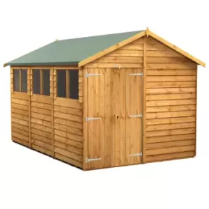 Image of Power 12x8 Overlap Apex Double Door Shed