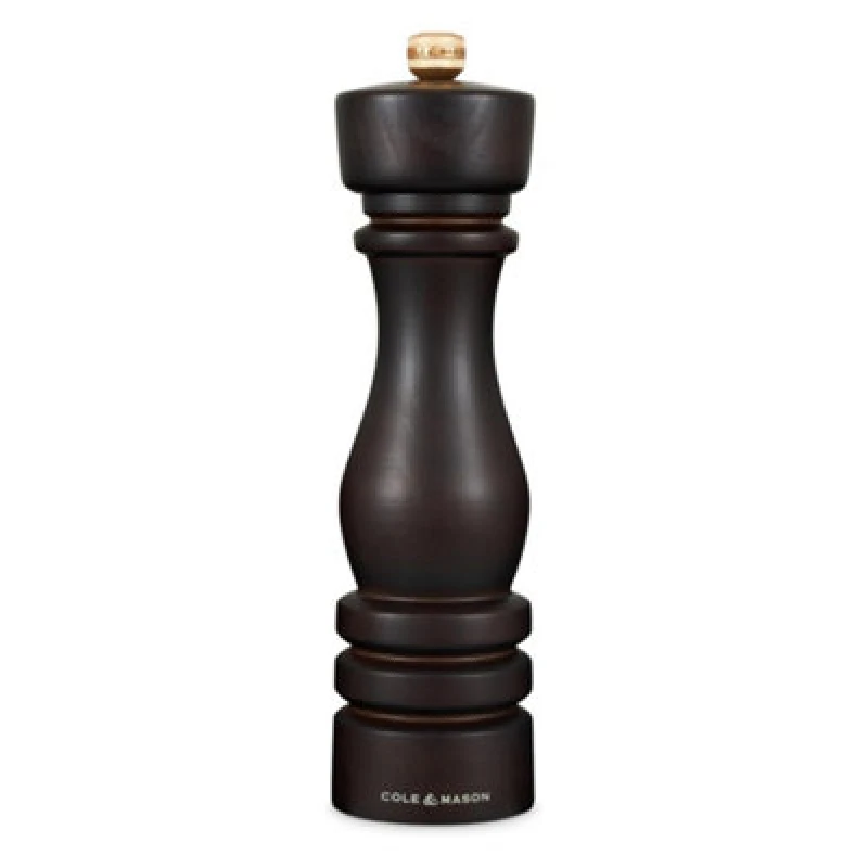 Image of Cole & Mason London Chocolate Wood Salt Mill 220mm - Dark Brown