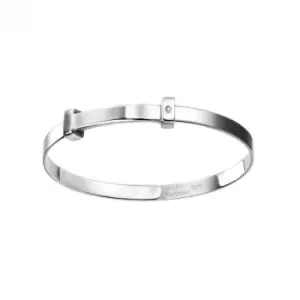 Image of Sterling Silver Plain Bangle B5060