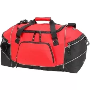 Image of Daytona Universal Holdall Duffle Bag (50 Litres) (Pack of 2) (One Size) (Red) - Shugon