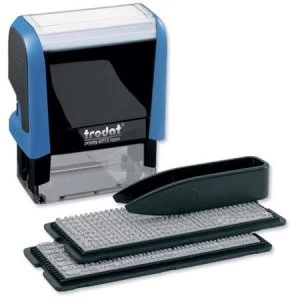 Image of Trodat Printy 4912 Typo D-I-Y Stamp Kits Ink Tweezers and Lettering 3mm 4mm 4 Line