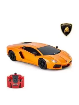 Image of 1:24 Scale Lamborghini Aventador Lp 700-4 Orange 2.4Ghz Remote Control Car