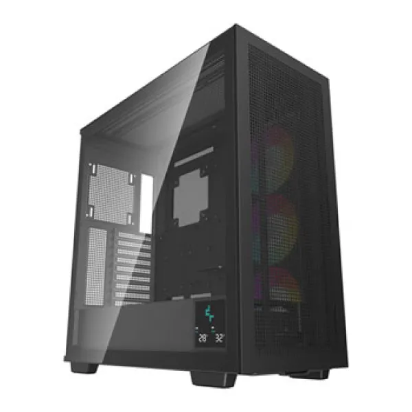 Image of DeepCool Morpheus Case Gaming Black Full Tower 4 x USB 3.0 / 1 x USB Type-C Tempered Glass Side Window Panel 1x 420mm ARGB side fan Mini-ITX / M-ATX /