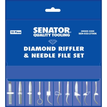 Image of 14CM Diamond Riffler & Needle File Set 10-Pce