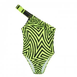 Image of Nicce Vortex Swimsuit Womens - Neon Yellow