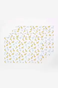 Image of Majestic Stag Grey Christmas Placemats, Set of 4