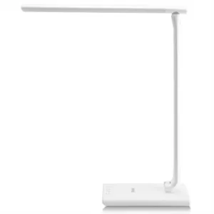 Image of Table Lamp Cataleya White with USB Charging Port