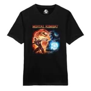 Image of Mortal Kombat T-Shirt Fire and Ice Size S