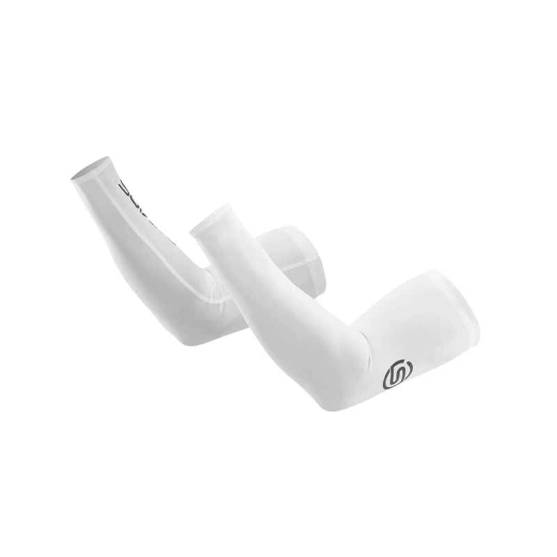 Image of Skins Series-1 Arm Compression Sleeves Mens - White White XS