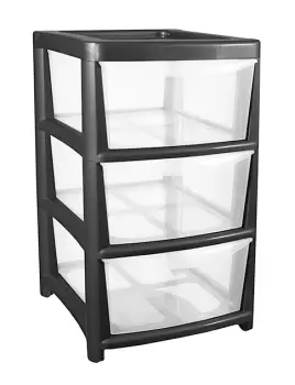 Image of Thumbs Up 3 Drawer Mobile Tower, Volcanic Ash