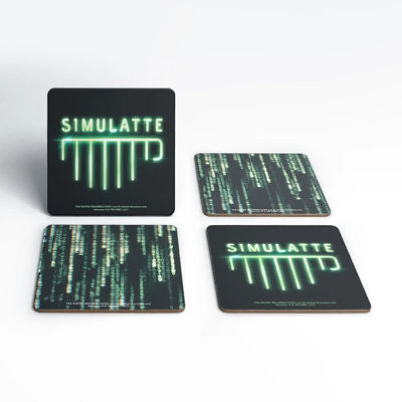 Image of Zavvi Simulatte Corkbacked Coaster Set