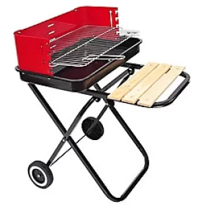 Image of Outsunny BBQ Grill 01-0559 Iron Black, Red