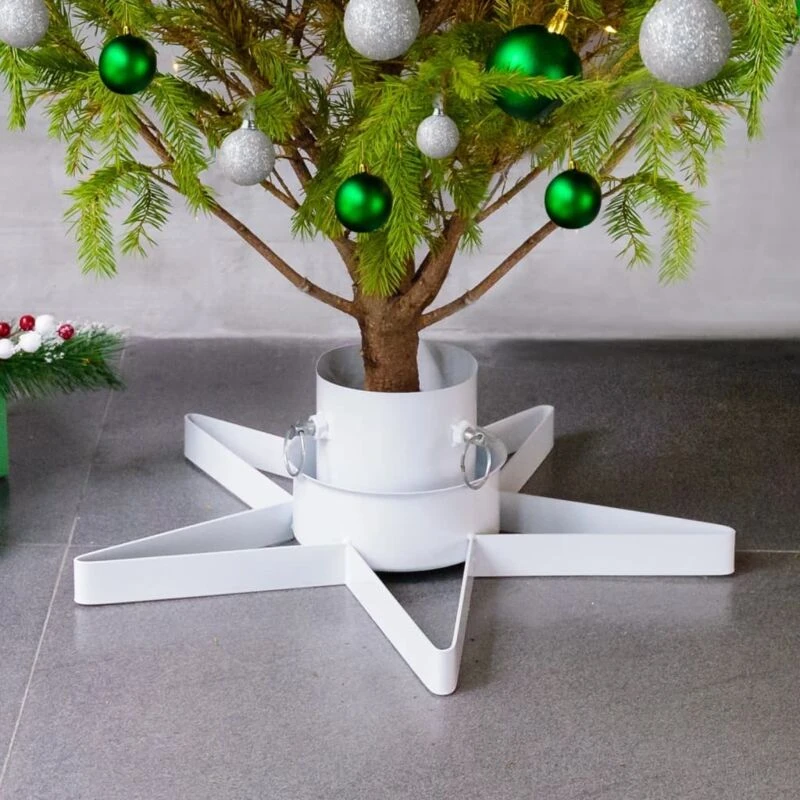 Image of VIDAXL Christmas Tree Stand White 47x47x13.5cm vidaXL 8720286454367