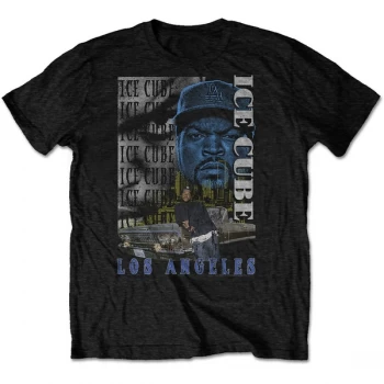Image of Ice Cube - Los Angeles Mens X-Large T-Shirt - Black