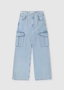 Image of Agolde Womens Minka Cargo Jeans In Realm