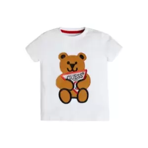 Image of Guess Babies Bear T Shirt - White