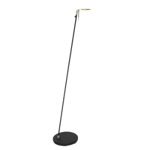 Image of Turound Reading Lamp Black Matt, Steel, Glass Transparent Grey
