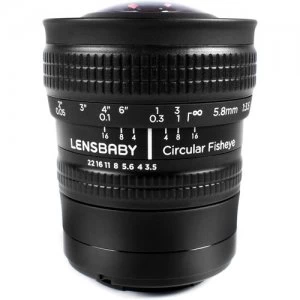 Image of Lensbaby Circular Fisheye 5.8mm Lens for Sony E