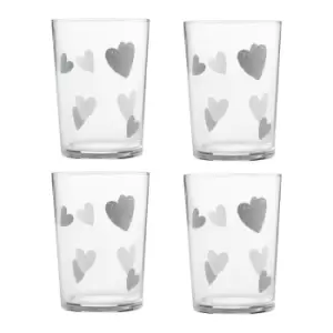 Image of Ravenhead Hearts Set Of 4 Tumblers 52cl