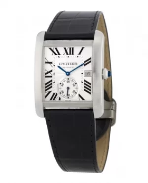 Image of Cartier Tank MC Leather Strap Mens Watch W5330003 W5330003
