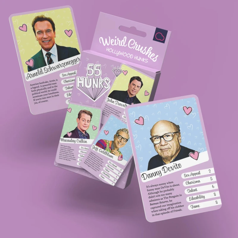 Image of Bubblegum Stuff Celebrity Resume - Weird Crushes Hollywood Hunks Multi unisex 1