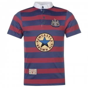 Image of Score Draw Newcastle United 1996 Away Shirt Mens - Burgundy/Blue