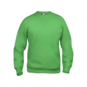 Image of Clique Unisex Adult Basic Round Neck Sweatshirt (3XL) (Apple Green)