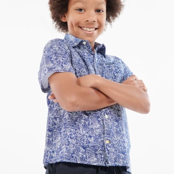 Image of Barbour Boys' Braithwaite Shirt - Inky Blue - 6-7 Years