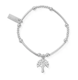 Image of ChloBo Sterling Silver Childrens Cute Mini Heart Tree Of Life Bracelet