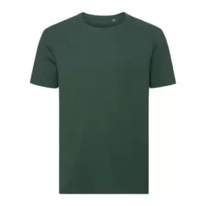 Image of Russell Mens Authentic Pure Organic T-Shirt (M) (Bottle Green)