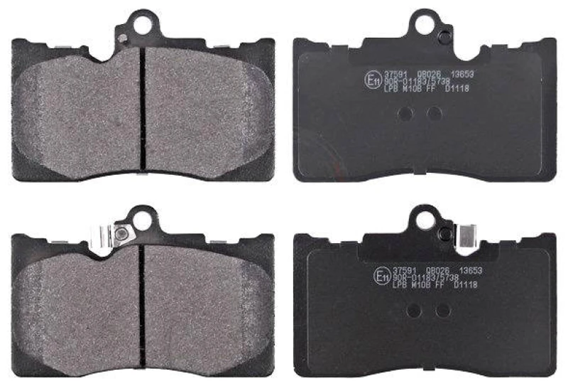 Image of A.B.S. 37591 Brake pad set with acoustic wear warning Brake Pad Set,disc brake (402)