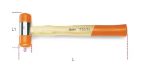 Image of Beta Tools 1390 Soft Face Hammer Hickory Shaft 35mm Face 013900035