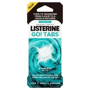 Image of Listerine Go Tabs Chewable Mouthwash Tablets 16Pcs
