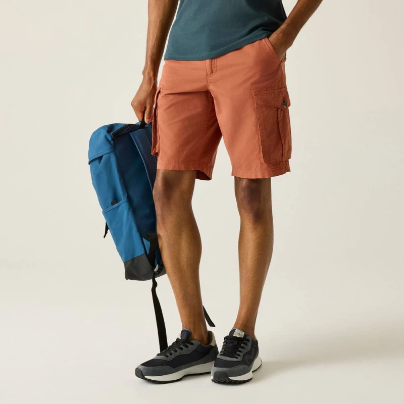 Image of Regatta Mens Shorebay II Cargo Shorts in Burnt Orange Size: 34 Burnt Orange Male 34