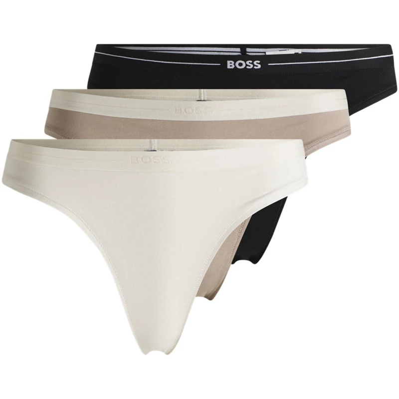 Image of Boss 3P THONG 10257715 01 Thong Briefs 8 (XS) White 42679701310