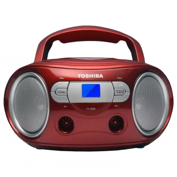 Image of Toshiba Portable CD Boombox - Red