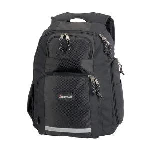 Image of Lightpak SAFEPAK Nylon Backpack Black for 12" Laptops