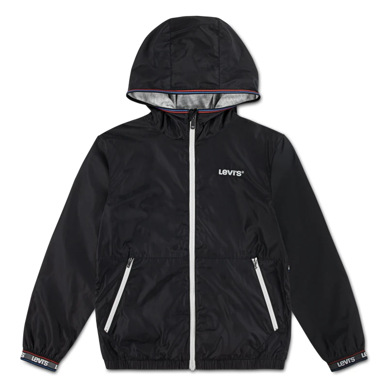 Image of Levis Kids Levis Weather Resistant Lightweight Windbreaker Jet Black G52 male 14 Yrs