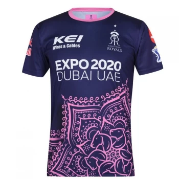 Image of Team IPL Rajasthan Royals Cricket Training Shirt - Royal Pink