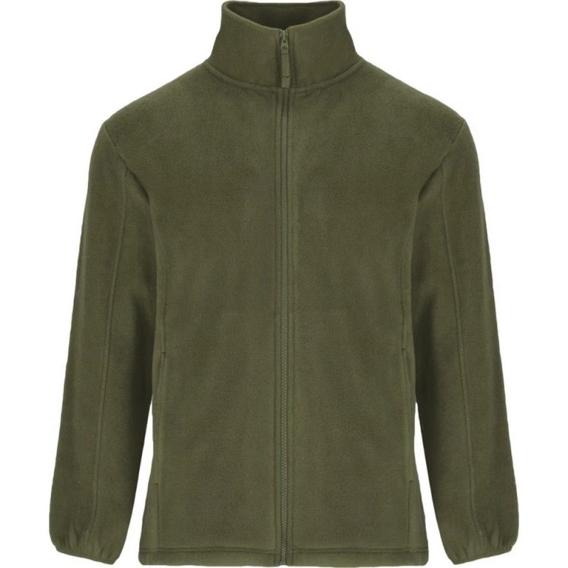 Image of ROLY ROLY Men Artic Full Zip Fleece Jacket in Green Size: Small Green S Male 5063470577170